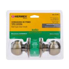 Cylindrical Sphere Lock, Bathroom, Antique, Blister, Hermex - 鏽棕色 - 查看 5