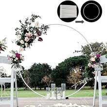 Balloon Arch Kits Column Frame Garland Adjustable Arch Stand Wedding Party Decor - Plateado - Ver 1