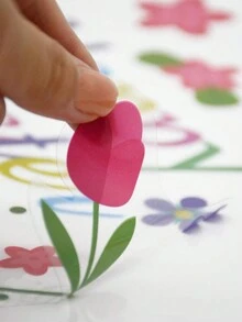 4pcs/Set Easter Cartoon Egg Pattern Static Cling Window Glass Sticker, No Glue Self-Adhesive Holiday Decoration - Multicolor - View 7