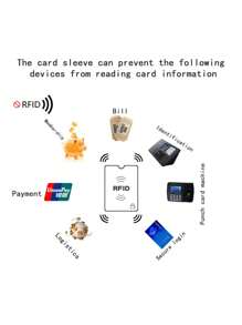 1 pieza Slim Anti Bloqueo Lector de Tarjetas Banco Antirrobo Protector de Tarjetas Nueva Piel de Tarjeta Tarjetero Monedero Tarjetero Tarjetero de Negocios Tarjetero de Crédito Mujeres Para Mujeres Monedero de Tarjetas Monedero Rfid - Morado - Ver 9