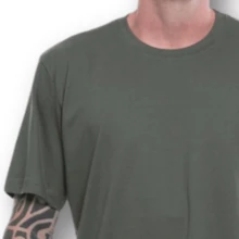 Men Knit Tops - Armé Grön - Visa 2