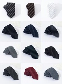 1 chiếc cà vạt dệt kim mỏng cho nam mặt hẹp thời trang và giản dị. Tuyệt vời như một món quà dành cho nam giới. Thích hợp cho công việc trang trọng, phù rể, tiệc và các dịp khác. - Nhiều màu - Xem 1