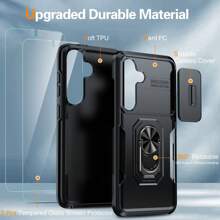 Unbeinst Compatible With Samsung Galaxy S24 / S24 Plus / S24 Ultra Case, [Built-In Slide Camera Cover & Rotatable Kickstand][2* Screen Protectors]Shockproof Anti-Scratch Samsung  S24 / S24 Plus / S24 Ultra 5G Case - Black - View 5