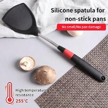 Espátula De Silicona Para Utensilios De Cocina, Espátula De Cocina Para El Hogar - Negro - Ver 5