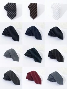 1 chiếc cà vạt dệt kim mỏng cho nam mặt hẹp thời trang và giản dị. Tuyệt vời như một món quà dành cho nam giới. Thích hợp cho công việc trang trọng, phù rể, tiệc và các dịp khác. - Nhiều màu - Xem 12