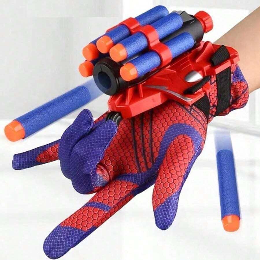 手腕玩具/手套發射器,軟子彈射出,牆壁貼緊扣,軟子彈槍