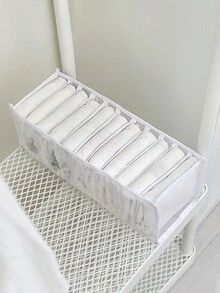 1入組11格白色時尚可折疊抽屜風格內衣和短襪分離器收納 - 白色 - 查看 5