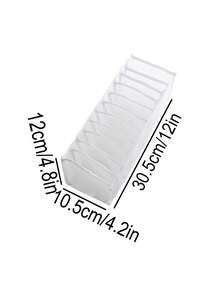 1入組11格白色時尚可折疊抽屜風格內衣和短襪分離器收納 - 白色 - 查看 2