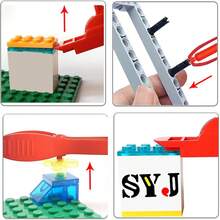 1 Set Of Building Blocks Assembly Tool Kit Including Assembly Box, Block Removing Tool, Plier, And Hammer Can Adapt To Various Sizes And Scenes To Complete The Building Blocks Assembly And Disassembly More Efficiently. Made Of Abs Material. In Addition, The Hammer Can Be Easily Separated Into Two Parts, Making It A Versatile Tool. - Multicolor - View 3