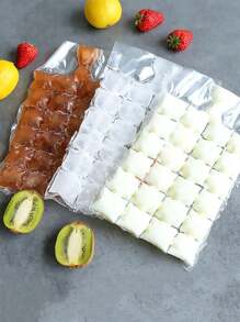 10 Piezas Bolsas Para Hacer Cubos De Hielo, Seguras Para Uso Alimentario - Blanco - Ver 4