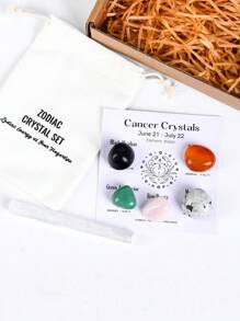 1 Set Conjunto De Regalo De Cristales De Constelaciones, Cristales Curativos De Signos Del Zodiaco Piedras De Nacimiento, Regalos De Piedras Curativas De La Astrología