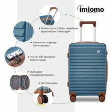 Imiono Luggage Sets 5 Piece,Expandable Hardside Suitcase Set With Spinner Wheels,Lightweight Travel Luggage Set With TSA Lock(20/24/28)