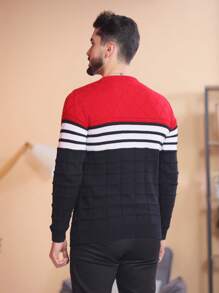 Men Knit Tops - Đỏ - Xem 3