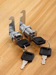 1 Pc Locker Lock, Cylinder Cam Lock, Tool Box File Cabinet Desk Drawer File Drawer Lock With Key, Closet, File Cabinet, Electrical Box, Mailbox, Cabinet, Iron Cabinet, Office Drawer Lock, Swivel Tongue Lock - Multicolor - View 5