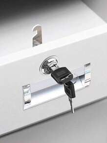 1 Pc Locker Lock, Cylinder Cam Lock, Tool Box File Cabinet Desk Drawer File Drawer Lock With Key, Closet, File Cabinet, Electrical Box, Mailbox, Cabinet, Iron Cabinet, Office Drawer Lock, Swivel Tongue Lock - Multicolor - View 4