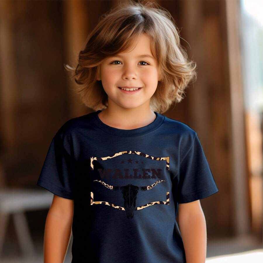 Young Boys T-Shirts - Màu xanh hải quân - Xem 1