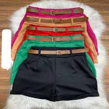 Women Shorts - 紅色 - 查看 2