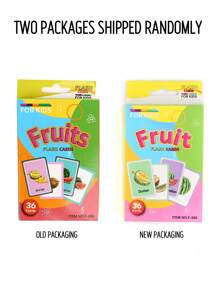 36pcs/Box Early Education English Vocabulary Flashcards, Pre-School Learning Teaching Tools, Hanging Head Color Box, Durable Preschool Literacy Cards For Teachers - Green - View 12