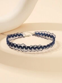 5 Pièces Colliers Décorés De Dentelle Florale