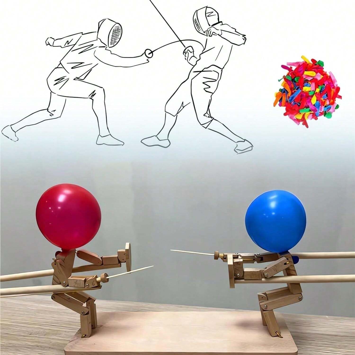 fighting robots with balloons