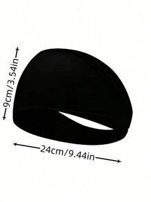 1pc Women's High-Quality Elastic Breathable Sweat-Absorbent Sports Headband Hair Band Turban Headband Sweatband, School Stuff, College, Headbands