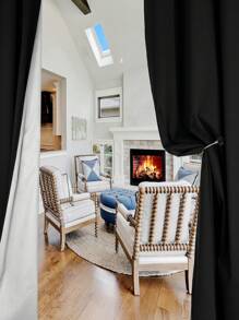 2 Pcs Curtains For Bedroom - Room Darkening Curtains For Playroom, Blackout Thermal Drapes With Silver Coating - 黑色 - 查看 4