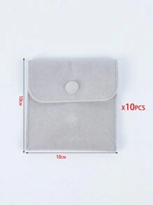 10 Chiếc Túi Vuông Hai Mặt Nút Nhung Thời Trang Dành Cho Mẹ Ngày, Ngày Lễ Tình Nhân, Mỹ Phẩm Trang Sức, Quà Tặng Nhỏ, Túi Bao Bì, Đám Cưới, Túi Quà Tiệc - Túi có nút bấm - Xem 11