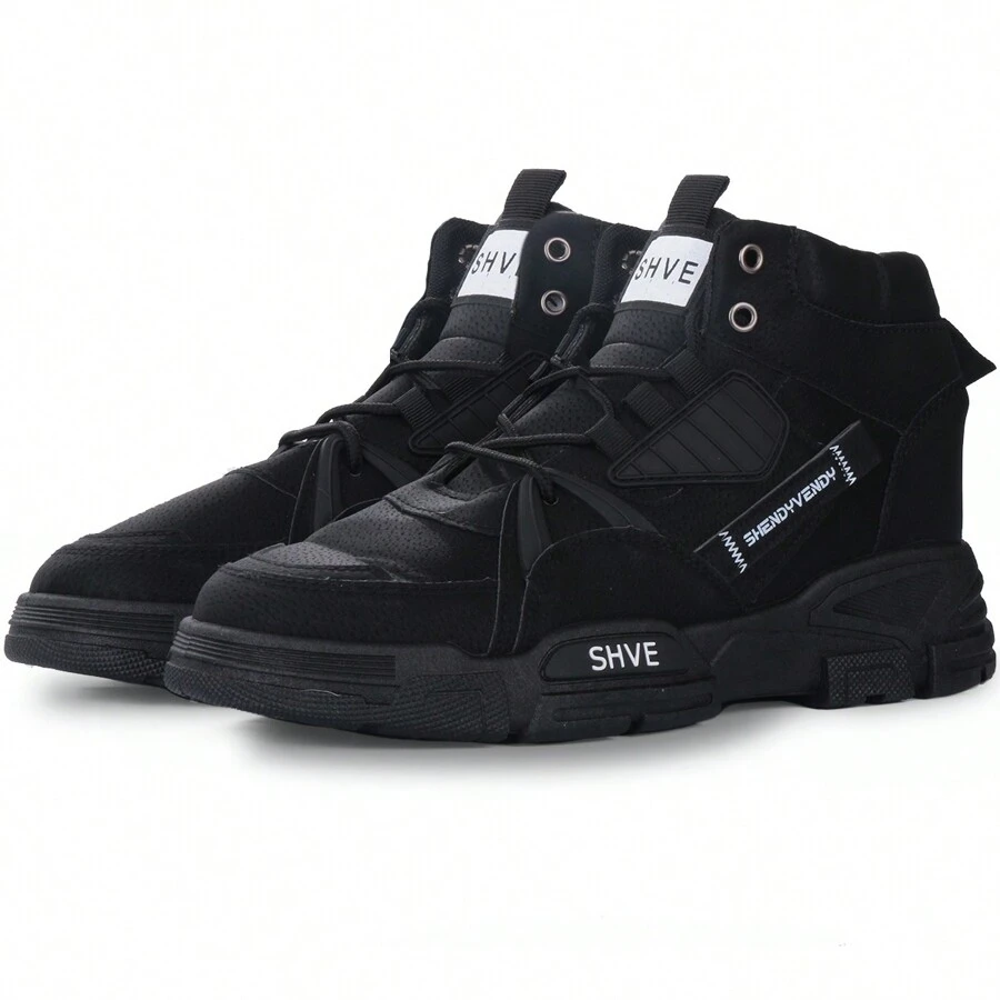 Shendy Vendy Men's Shuffle Mid Urban Style Boots - Black - View 1