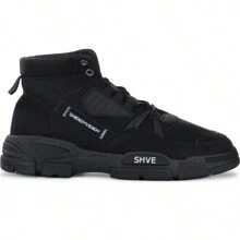 Shendy Vendy Men's Shuffle Mid Urban Style Boots - Black - View 3