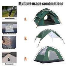 Automática Tienda Casa Campaña Camping Acampar Para 4persona - Verde - Ver 5