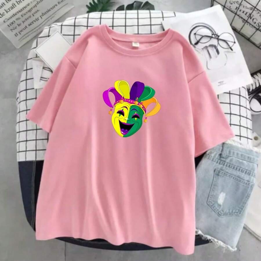 Men T-Shirts - Màu Hồng baby - Xem 1