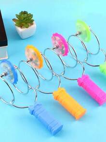 Giroscopio Volador De Inercia De Mano, Juguete De Color Aleatorio Con Luz Colorida Y Rompecabezas De Pista Magnética Para Descompresión, 1 Ud. - Multicolor - Ver 7