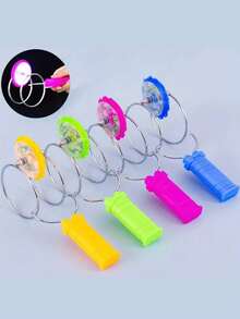 Giroscopio Volador De Inercia De Mano, Juguete De Color Aleatorio Con Luz Colorida Y Rompecabezas De Pista Magnética Para Descompresión, 1 Ud. - Multicolor - Ver 8