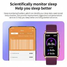 LIGE 智能手表，具备心率/血氧/血压/睡眠监测、健身追踪、运动模式、计步器、卡路里计数器、活动追踪、健康监测、IP67防水、来电和信息通知功能 - 紫色 - 查看 7