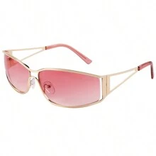 New Fashion Y2K Hollow Fashion Glasses For Women Retro Personalized Glasses Elegant Beach Accessories For Women Glasses Shades For Summer Beach Vacation,Outdoor,Travel Preppy Style For Back To School