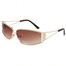 New Fashion Y2K Hollow Fashion Glasses For Women Retro Personalized Glasses Elegant Beach Accessories For Women Glasses Shades For Summer Beach Vacation,Outdoor,Travel Preppy Style For Back To School