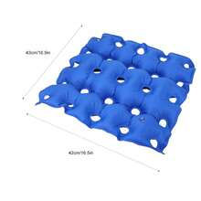 Prevención de llagas por presión con cojín Inflable antiescaras, Ideal para Estar Sentado Durante Mucho Tiempo - Azul - Ver 5