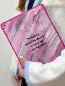 涂鸦英文设计高端简约防摔防弯平板电脑保护壳 兼容iPad - 彩色 - 查看 5