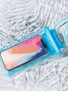 1 件 PVC 手机防水袋透明潜水防水壳、手机防水袋、游泳外带挂脖手机袋、触摸屏挂绳手机袋、手机袋、户外运动游泳水下摄影手机壳、手机防水袋、手机袋沙滩手机袋兼容 14 13 12 / 和其他手机，游泳时保持连接：防水手机袋用于漂流和水下拍照假日包假日必需品夏季度假基本款游泳包游泳者热带海岸氛围沙滩包用于游泳夏季岛屿度假度假海滩配件适合女孩男孩男士女士 - 藍色 - 查看 3