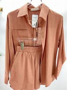 Women Two-Piece Outfits - Marrón - Ver 3