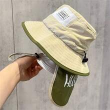 Bộ khăn choàng chống nắng và mũ xô phong cách Nhật Bản cho trẻ em vào mùa xuân và mùa hè, nhanh khô và thoáng khí, mũ chống tia UV cho bé trai và bé gái - trắng - Xem 3
