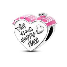 1入組鍍銀精品彩色立方氧化鋯貼片家庭快樂、永遠的姐妹情織帶手鍊/項鍊,適用於女性自製珠寶首飾,母親節禮物 - Girl Dog C467 - 查看 13