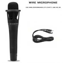 1支有線麥克風e300專業動態手持式人聲錄音麥克風,適用於音響系統/ Ktv 派對 - 黑色 - 查看 2