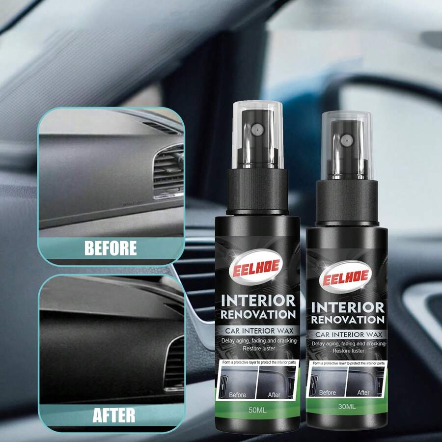 1pc 50ml/30ml Interior Repair Spray Protection Spray Instrument Panel Interior Refurbishing Agent Glazing Maintenance Dustproof,Kitchen,Bathroom,Home,Household Supplies