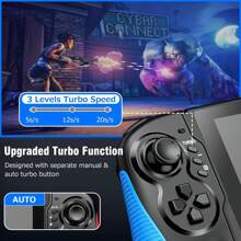 Switch Controller Compatible With Switch/Switch OLED, Rechargeable Plug-In Switch Controller, One Piece Ergonomic Grip Switch Controller For Handheld Mode With Turbo,Dual Vibration,6-Axis Motion Control. - Blue Red - View 5
