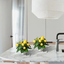 1個檸檬盆栽,pp盆,pe材質,綠色和黃色,適用於聖派屈克節,春節和裝飾,送禮,桌面/家庭/花園/學校/辦公室裝飾,戶外派對/節日/生日裝飾,適合家庭/酒店業,客廳/臥室/婚禮/廚房/花園裝飾,春季/夏季裝飾,綠色裝飾。 - 彩色 - 查看 6