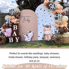 Set Of 3 | Spandex Wedding Arch Cover, 2-Sided Fitted Round Top Chiara Backdrop Stand Covers For Wedding Birthday Party Shower Banquet Arch Decoration