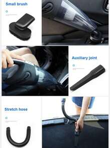 1pc Black Wireless Car Vacuum Cleaner, High Suction Power Handheld Cordless Vacuum Cleaner For Home Use - Black - View 10