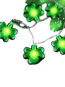 Led Green St Patrick's Day String Lights, Battery Operated Portable Green LED Lights For St.Patricks Day Decoration Irish Party Decor - Multicolor - View 2