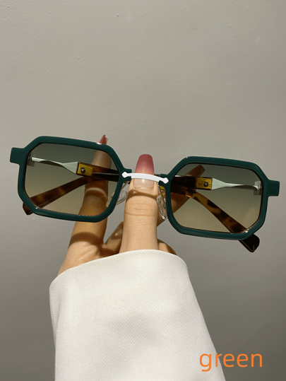 نظارات بإطار معدني أنيق وأنثوي ذو تصميم متعدد الأضلاع بطراز قديم، مناسبة للاستخدام اليومي - للنساء في الصيف والشاطئ والخارج والسفر